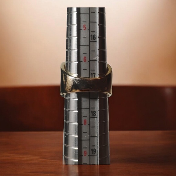 KRN-BR Made Crossover Cocktail Ring Gold With Crystal Accents Size 7 - Picture 7 of 11